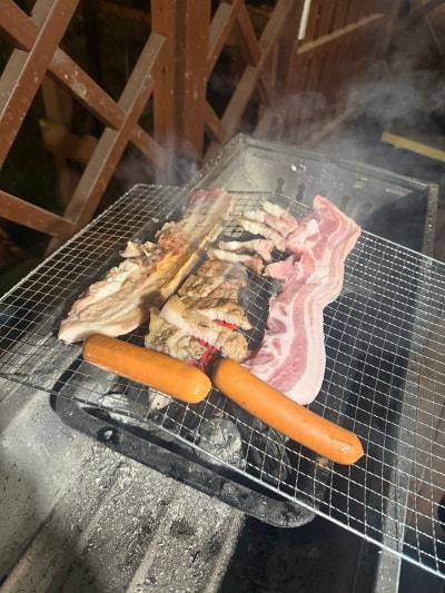 참숯 바베큐 고기