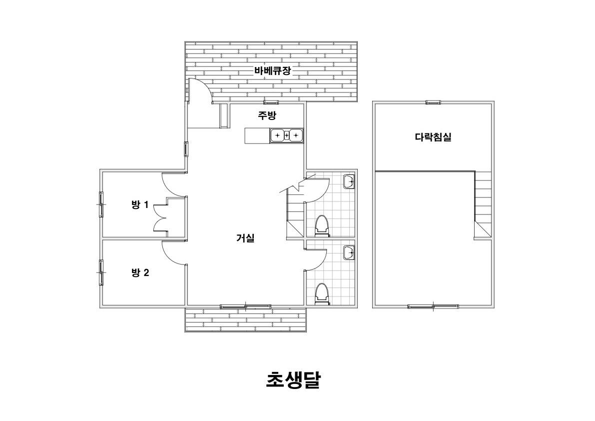 초생달 평면도